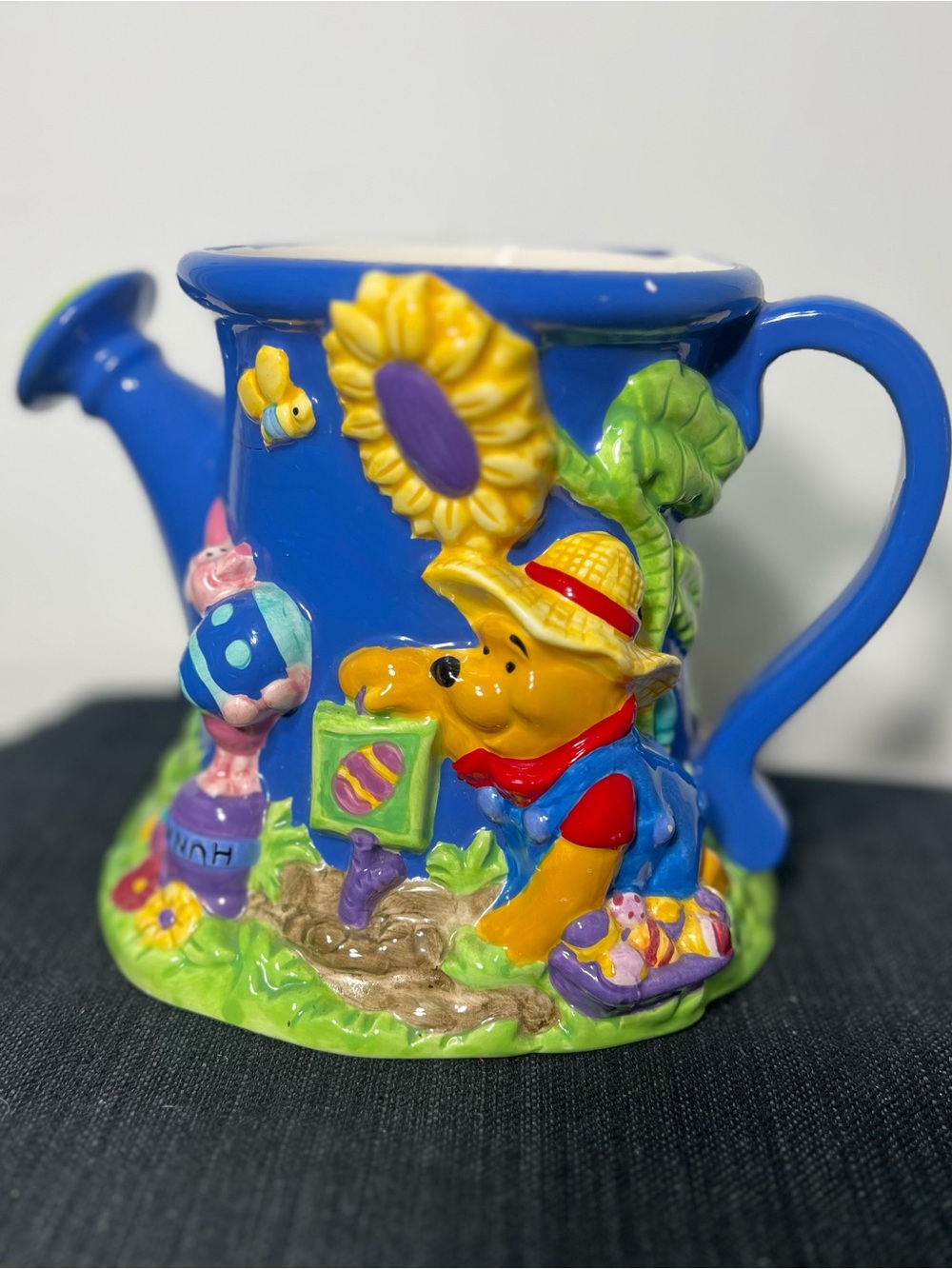 Disney Winnie the Pooh & Piglet āWelcome Springā Ceramic Watering Can Planter